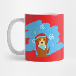 Cute christmas puppy dog Mug